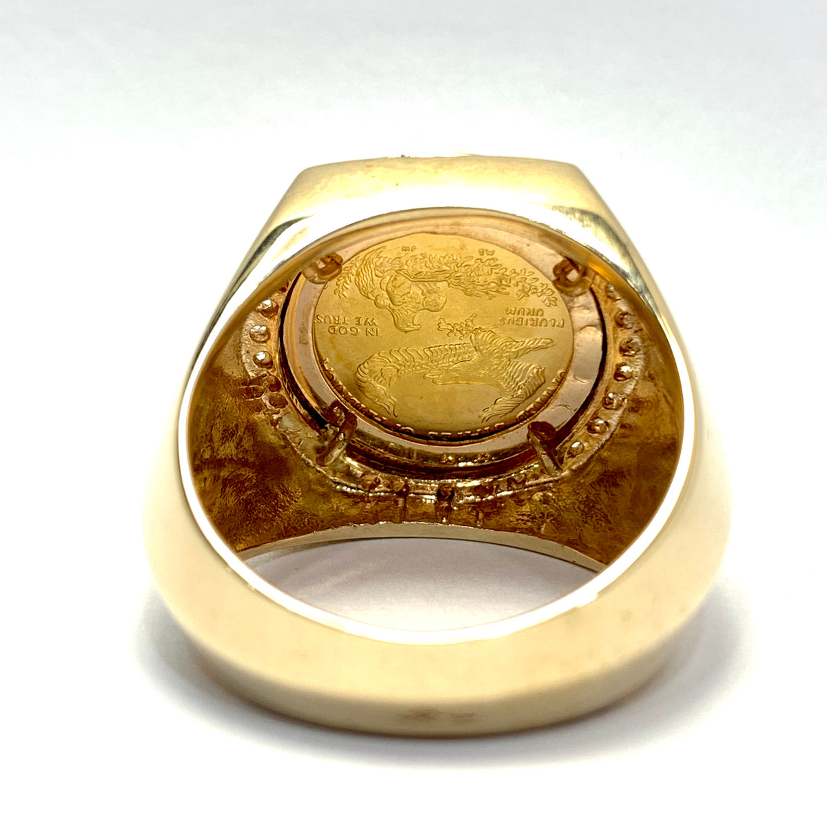 MEN S GOLD COIN RING