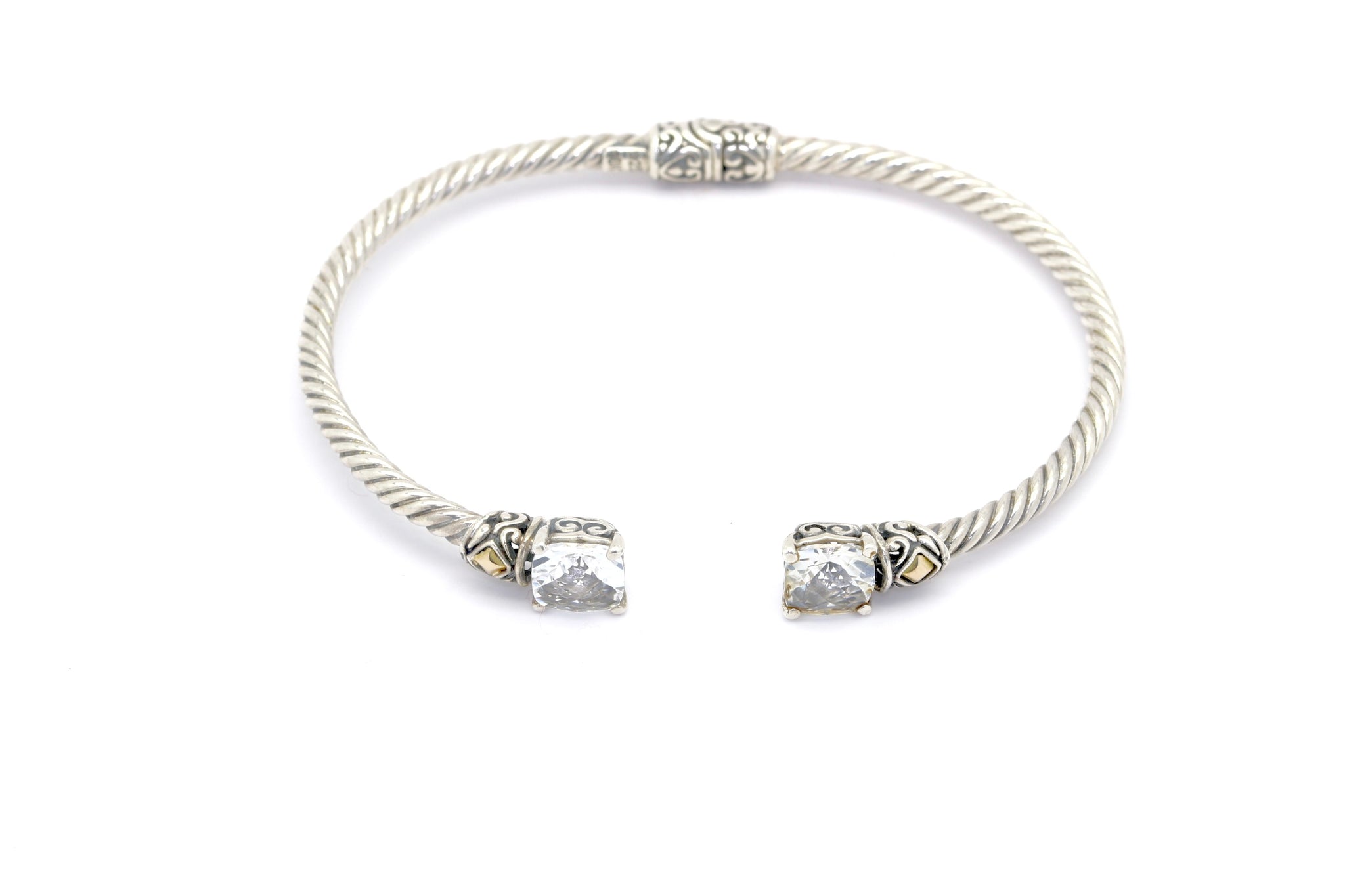 White topaz deals bracelet