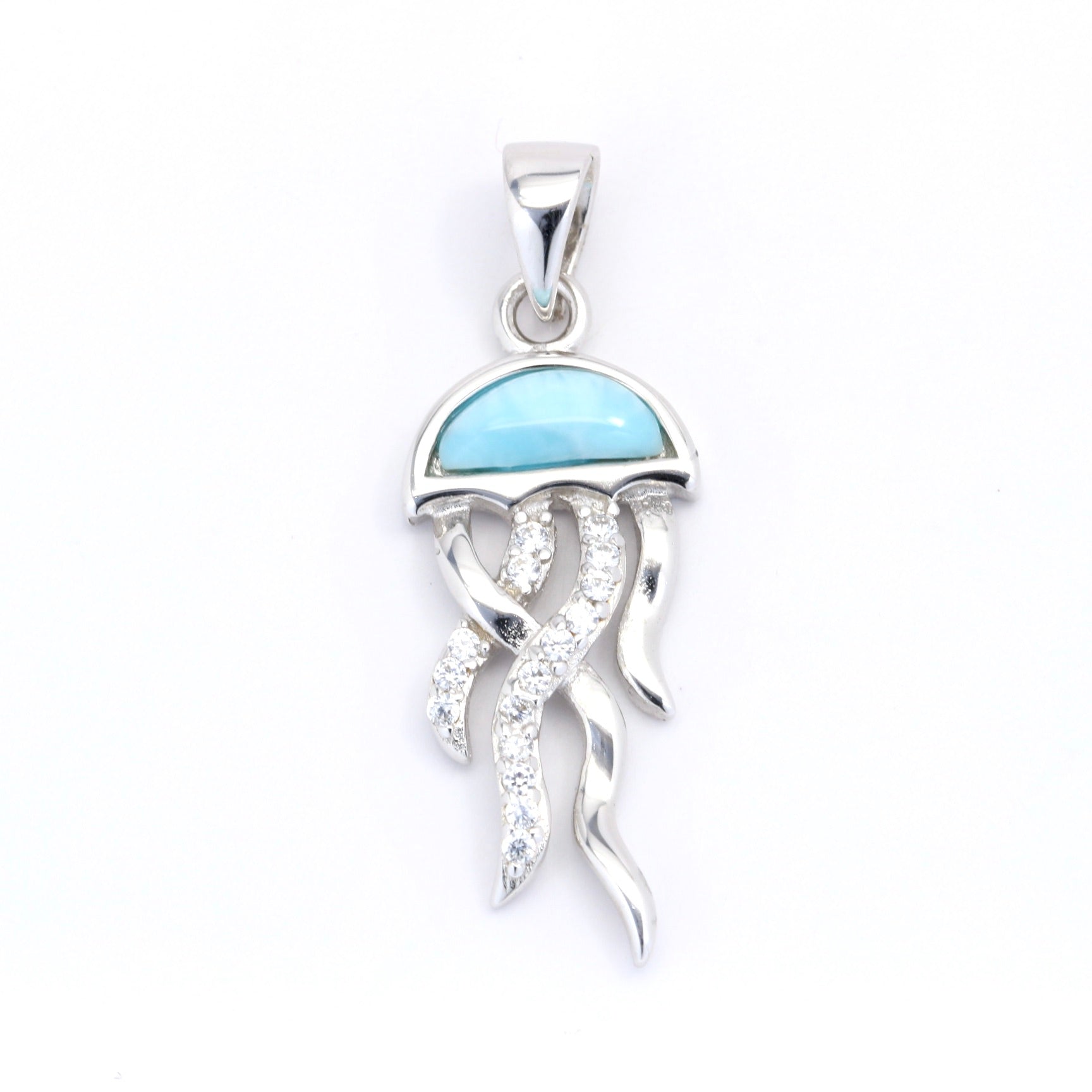 JELLY FISH LARIMAR PENDANT