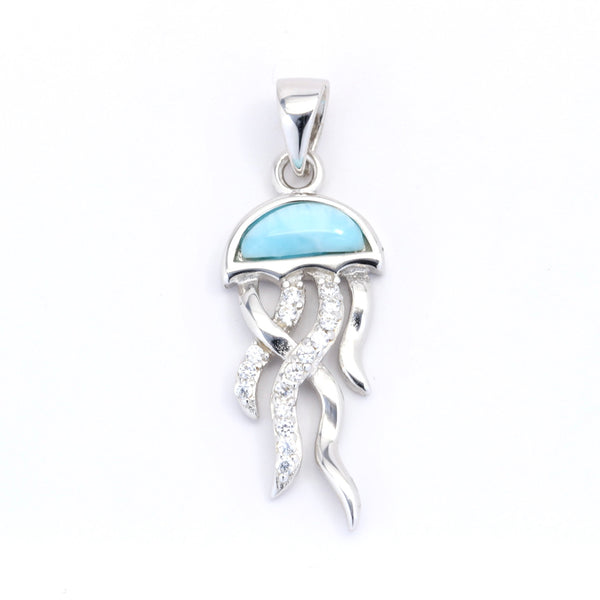 JELLY FISH LARIMAR PENDANT