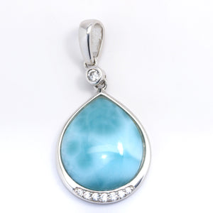 LARIMAR PEAR SHAPE PENDANT