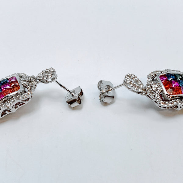 MULTICOLOR SAPPHIRE EARRINGS