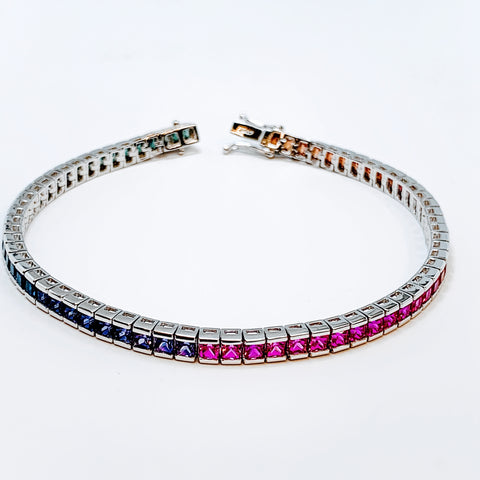 MULTICOLOR SAPPHIRE BRACELET