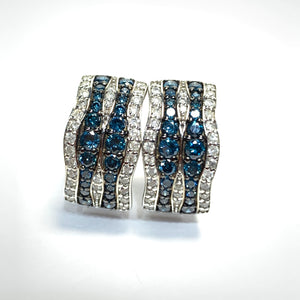 BLUE DIAMOND EARRINGS