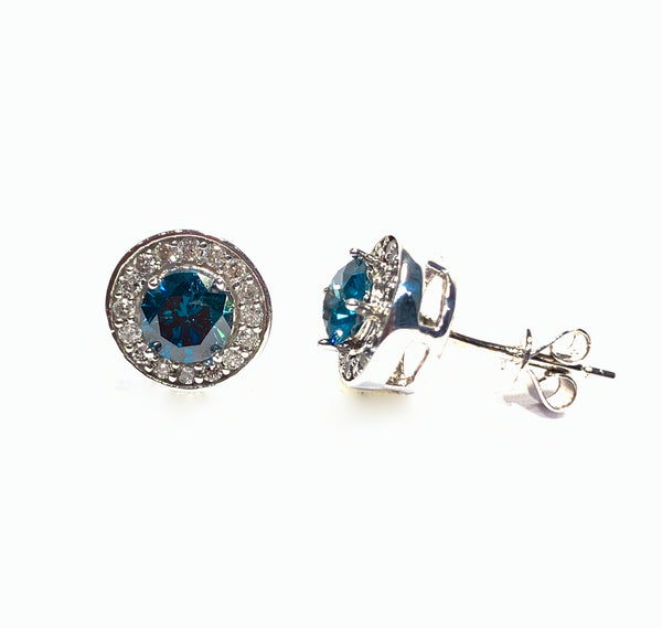 BLUE DIAMOND EARRINGS