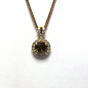 BROWN DIAMOND PENDANT