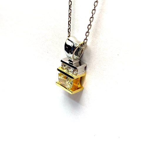 NATURAL YELLOW DIAMOND PENDANT