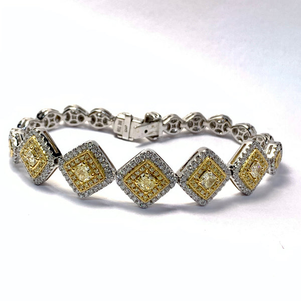 NATURAL YELLOW DIAMOND BRACELET