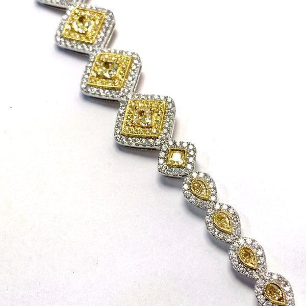 NATURAL YELLOW DIAMOND BRACELET