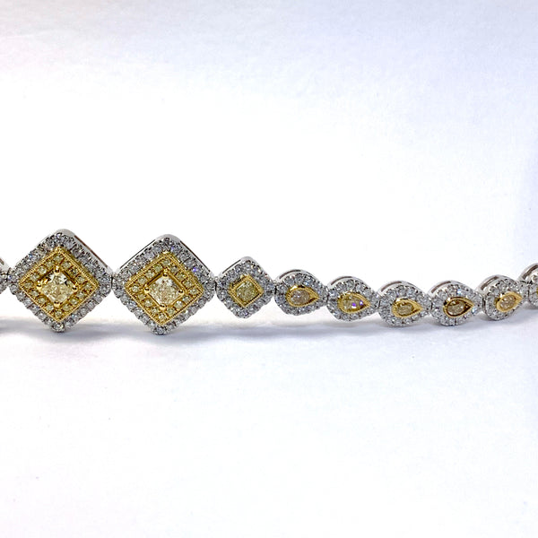 NATURAL YELLOW DIAMOND BRACELET