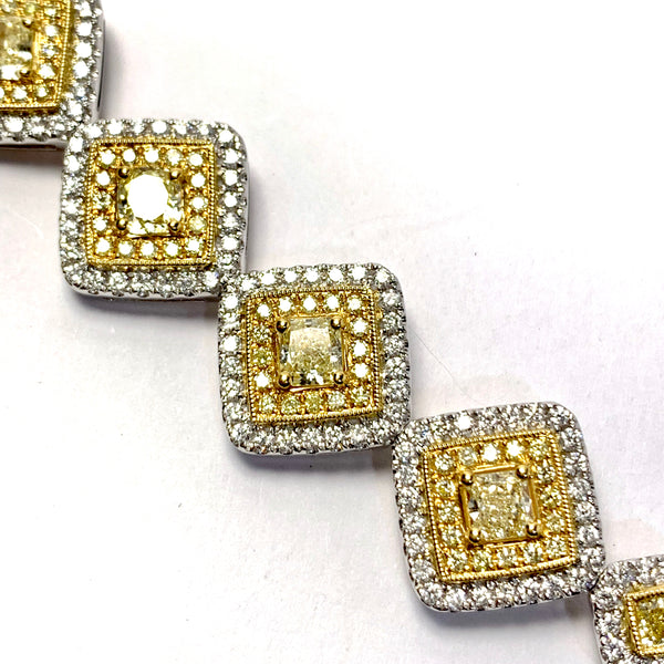 NATURAL YELLOW DIAMOND BRACELET