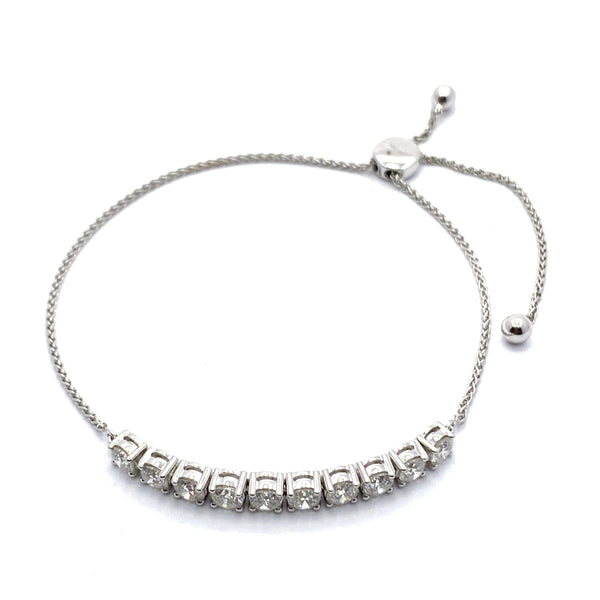 DIAMOND ADJUSTABLE BOLO BRACELET