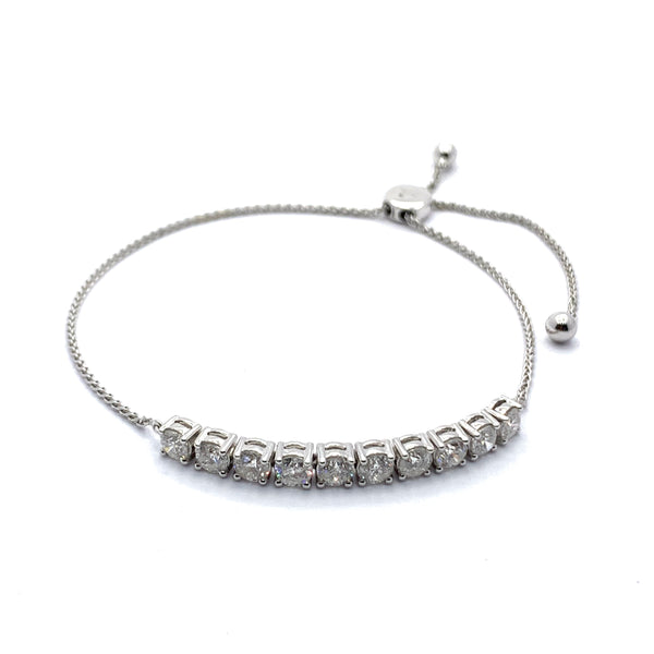 DIAMOND ADJUSTABLE BOLO BRACELET