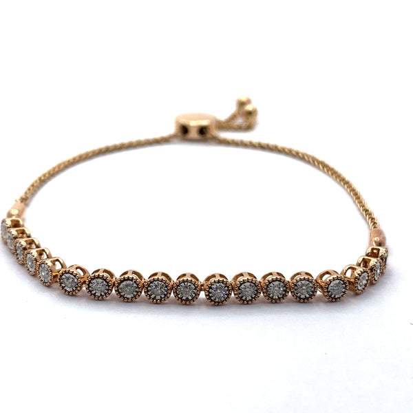 DIAMOND ADJUSTABLE BOLO BRACELET