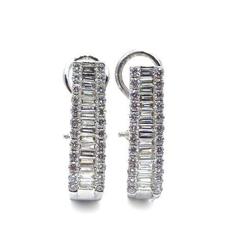 BAGUETTE DIAMOND EARRINGS