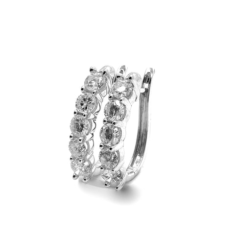 DIAMOND HOOP EARRINGS