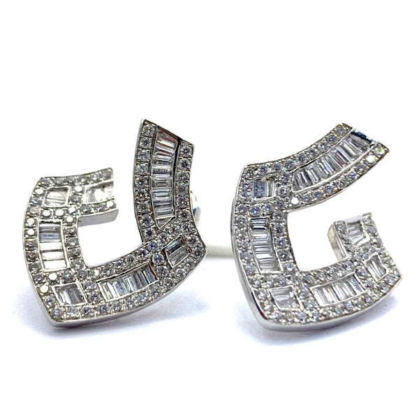 BAGUETTE DIAMOND EARRINGS