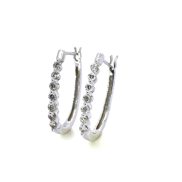 DIAMOND HOOP EARRINGS