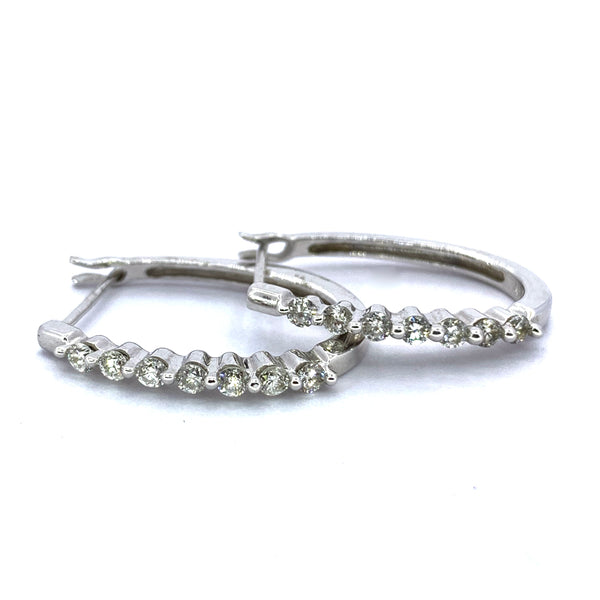 DIAMOND HOOP EARRINGS