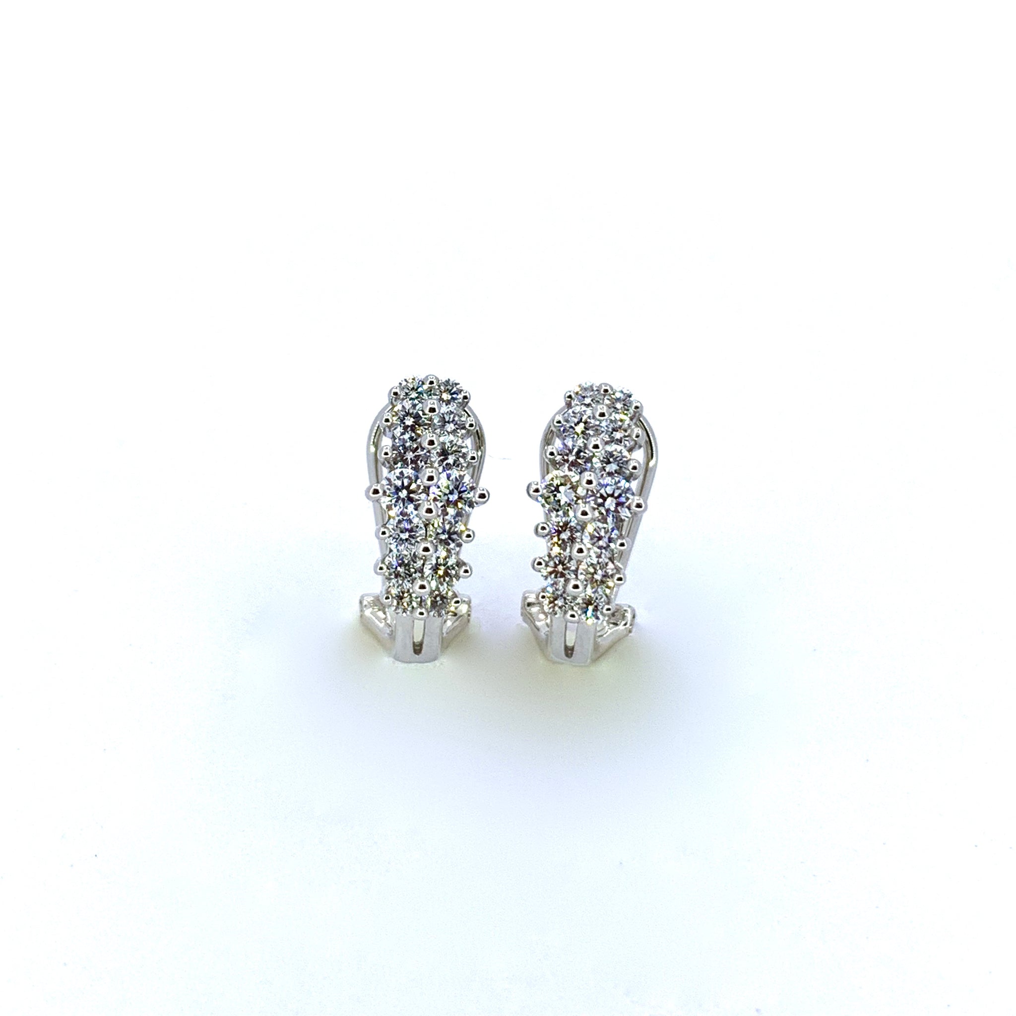 Omega back outlet earrings