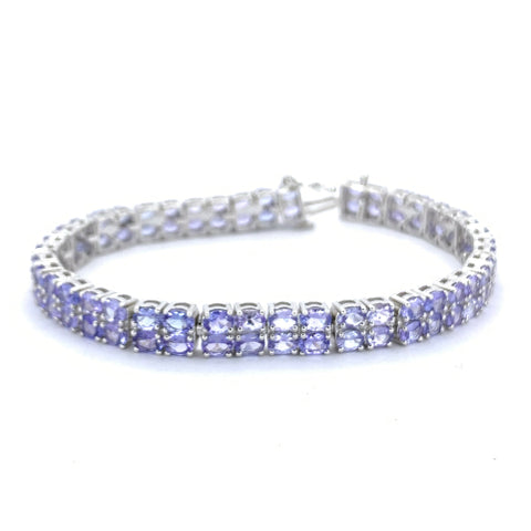 DOUBLE ROW TANZANITE BRACELET