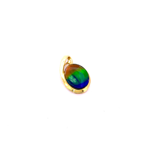 OVAL SHAPE AMMOLITE PENDANT