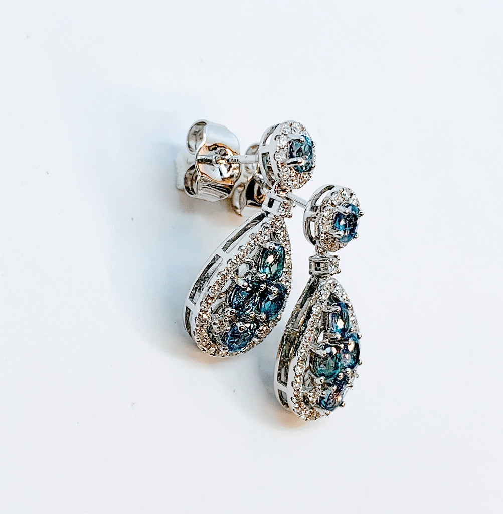 Lab Created Alexandrite Martini Stud Earrings in Sterling Silver  Helzberg  Diamonds