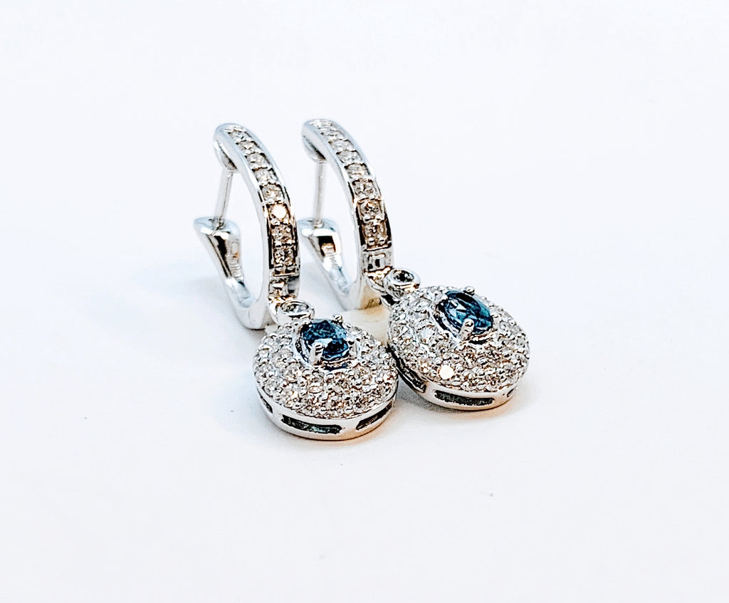 43 CTW natural alexandrite 14kw gold stud earrings — Vintage Jewelers &  Gifts, LLC.