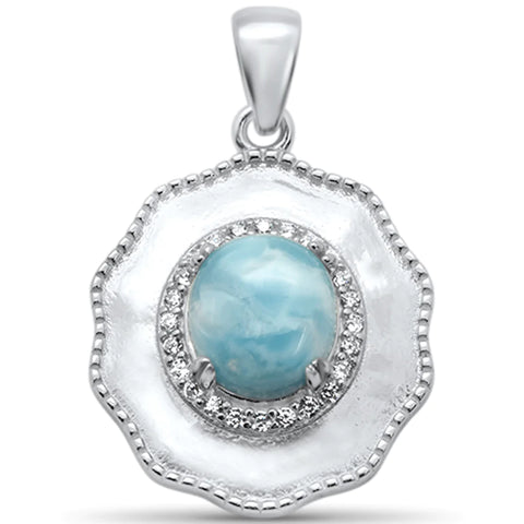 Natural Larimar Pendant