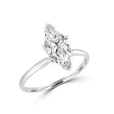 MARQUISE SHAPE DIAMOND SOLITAIRE RING
